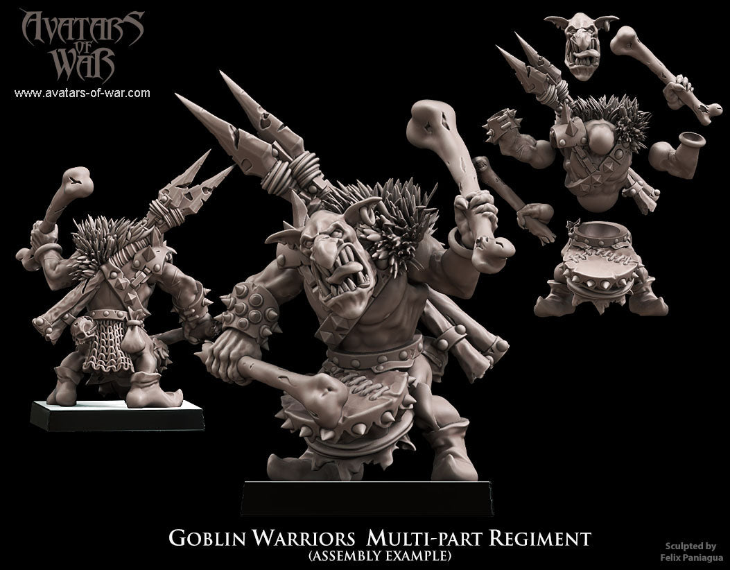 ORC - Orques de Fer avec un régiment d'armes puissantes - BR - ORCS - Fantasy – Avatars de Guerre