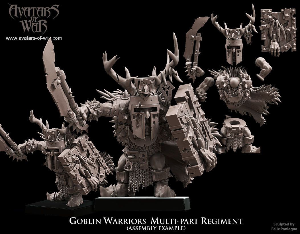 ORC - Orques de Fer avec un régiment d'armes puissantes - BR - ORCS - Fantasy – Avatars de Guerre