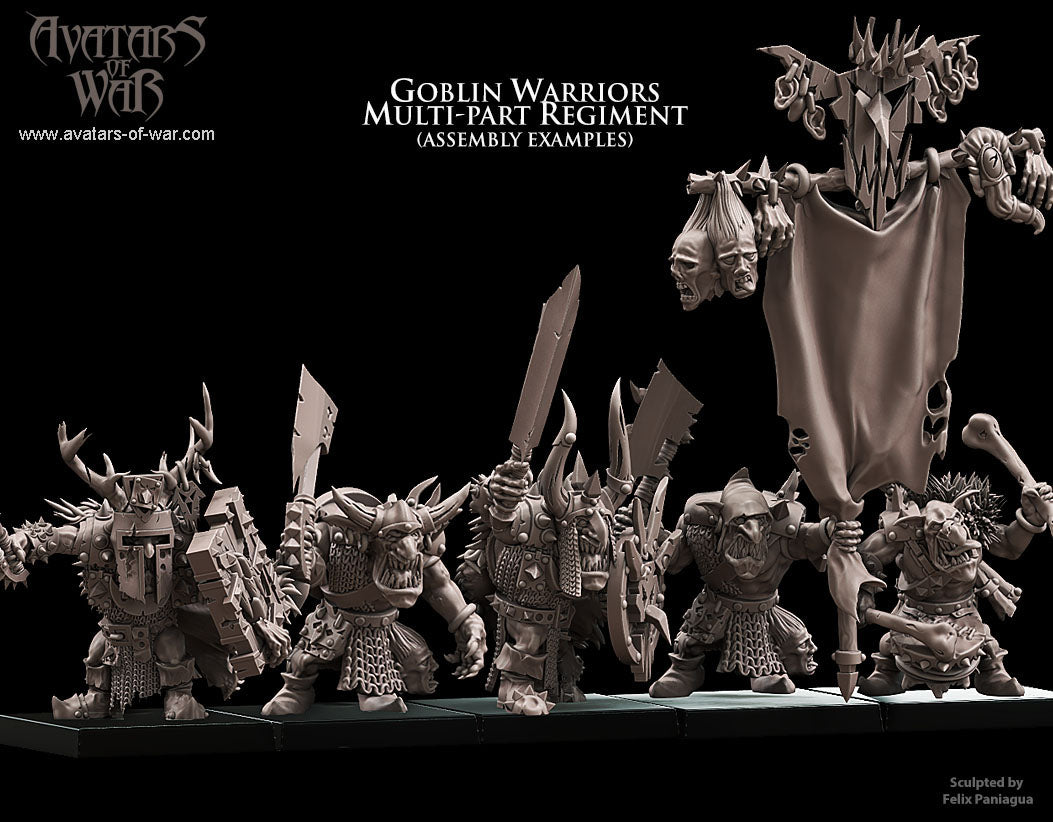 ORC - Orques de Fer avec un régiment d'armes puissantes - BR - ORCS - Fantasy – Avatars de Guerre