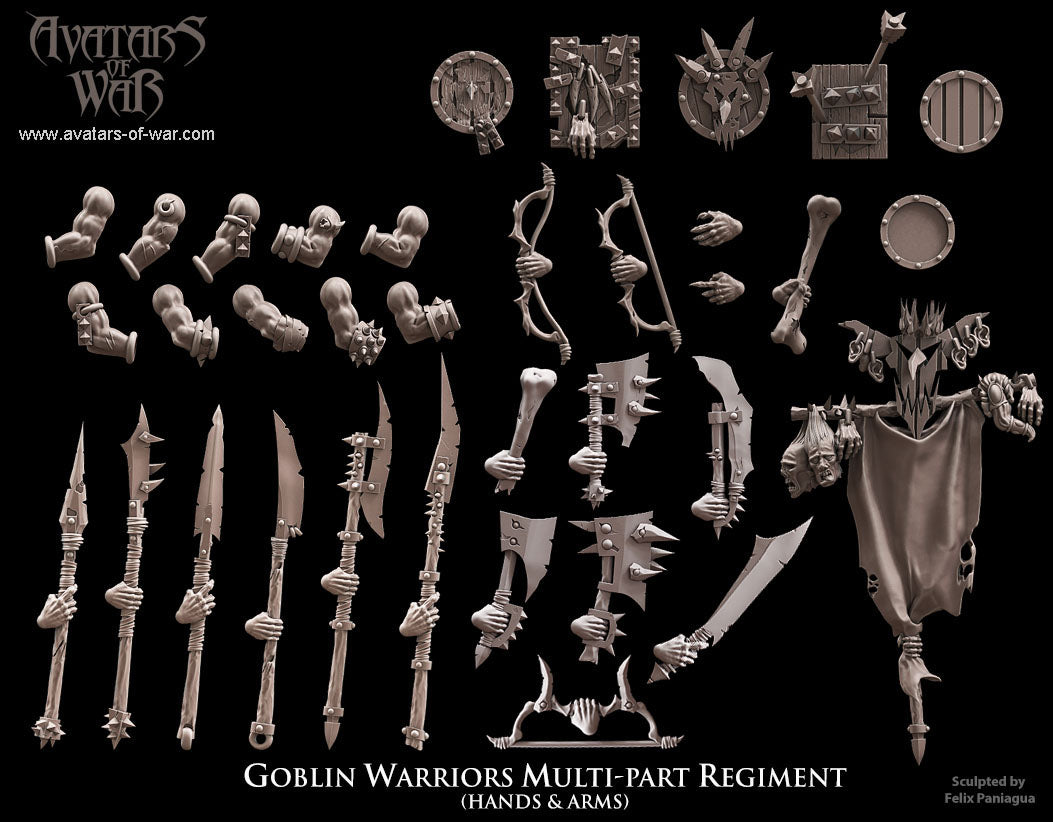ORC - Orques de Fer avec un régiment d'armes puissantes - BR - ORCS - Fantasy – Avatars de Guerre