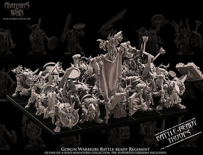 ORC - Orques de Fer avec un régiment d'armes puissantes - BR - ORCS - Fantasy – Avatars de Guerre