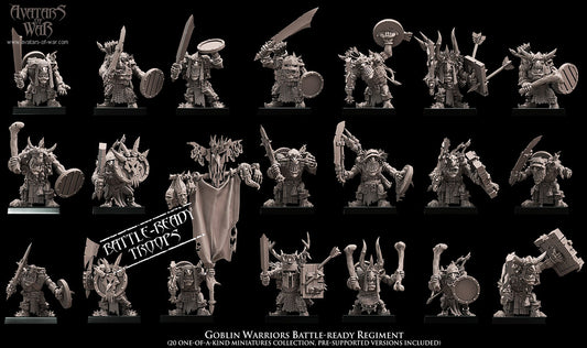 ORC - Orques de Fer avec un régiment d'armes puissantes - BR - ORCS - Fantasy – Avatars de Guerre