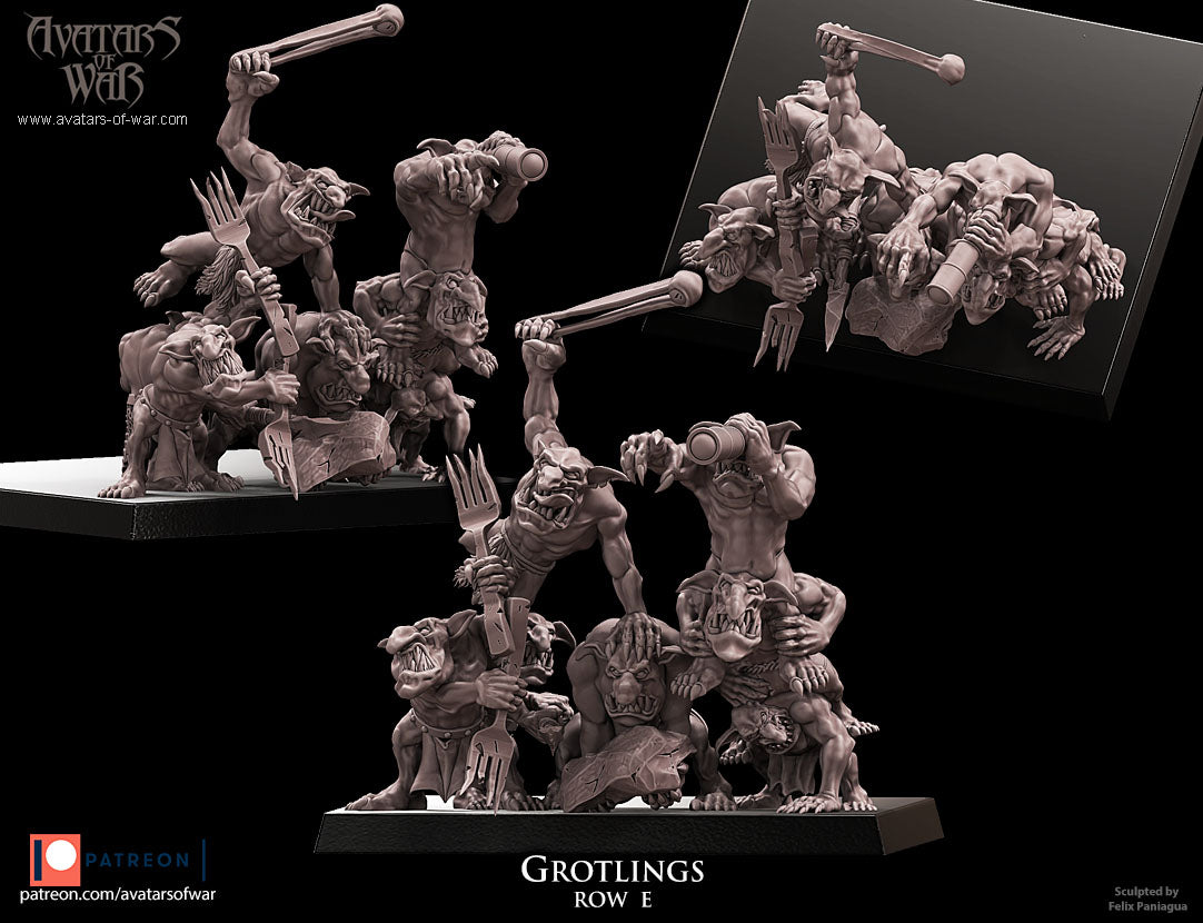 ORC - Orques de Fer avec un régiment d'armes puissantes - BR - ORCS - Fantasy – Avatars de Guerre