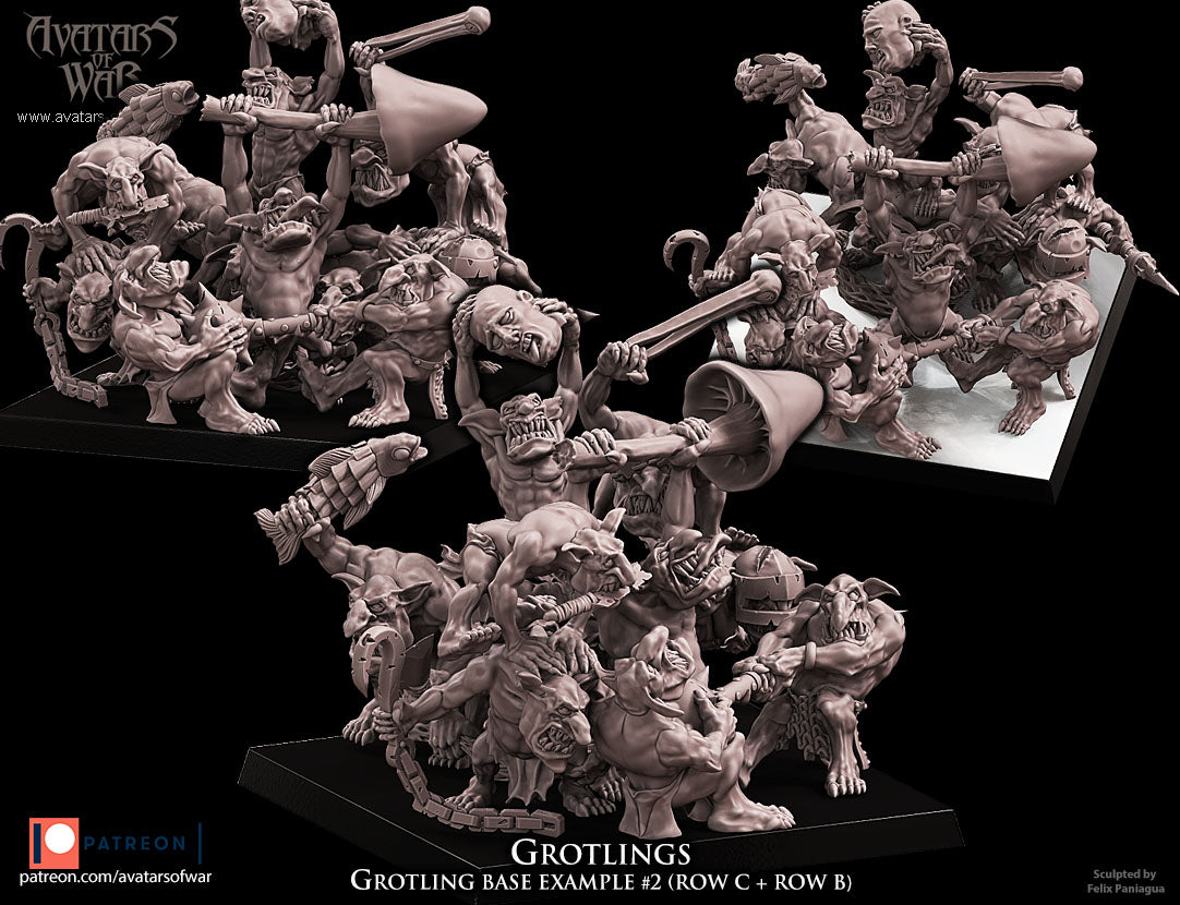 ORC - Orques de Fer avec un régiment d'armes puissantes - BR - ORCS - Fantasy – Avatars de Guerre