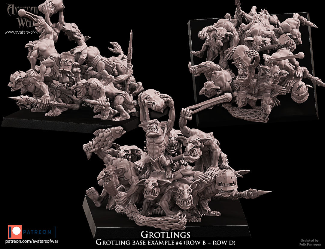 ORC - Orques de Fer avec un régiment d'armes puissantes - BR - ORCS - Fantasy – Avatars de Guerre