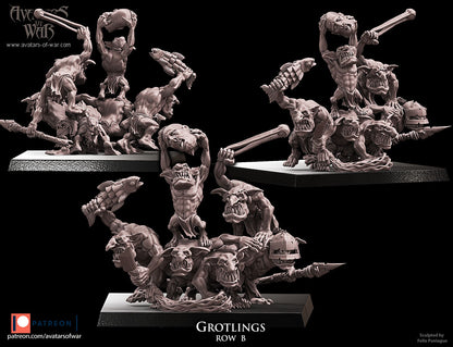 ORC - Orques de Fer avec un régiment d'armes puissantes - BR - ORCS - Fantasy – Avatars de Guerre