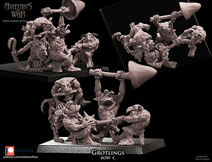 ORC - Orques de Fer avec un régiment d'armes puissantes - BR - ORCS - Fantasy – Avatars de Guerre