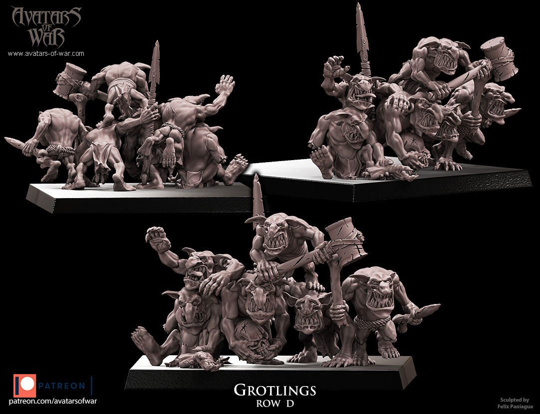 ORC - Orques de Fer avec un régiment d'armes puissantes - BR - ORCS - Fantasy – Avatars de Guerre