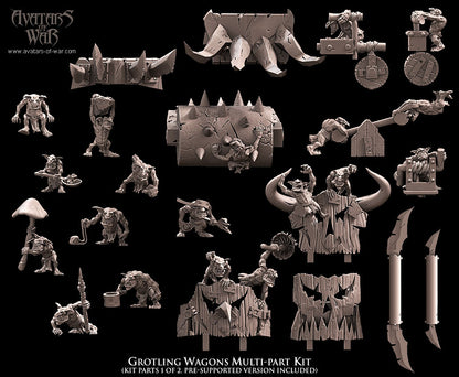 ORC - Orques de Fer avec un régiment d'armes puissantes - BR - ORCS - Fantasy – Avatars de Guerre