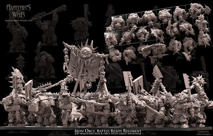 ORC - Iron Orcs with great weapon regiment - BR - ORCS - Fantasy – Avatars of War