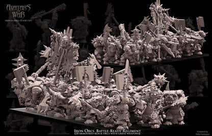 ORC - Iron Orcs with great weapon regiment - BR - ORCS - Fantasy – Avatars of War