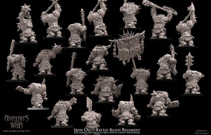 ORC - Iron Orcs with great weapon regiment - BR - ORCS - Fantasy – Avatars of War