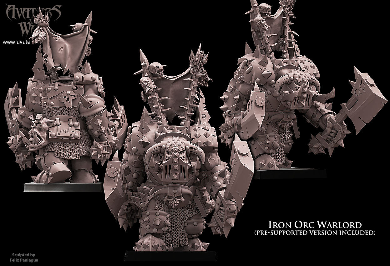 ORC - Iron Orc Warlord - MULTI - ORCS - Fantasy – Avatars of War
