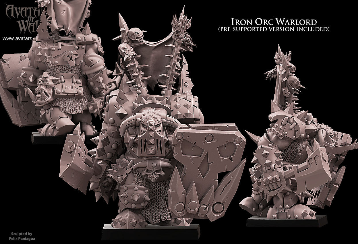 ORC - Iron Orc Warlord - MULTI - ORCS - Fantasy – Avatars of War