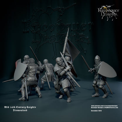 RD - Mid 14th Knights dismounted - BR - Historical - Reconquer Designs 25-12 Novità