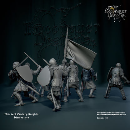 RD - Mid 14th Knights dismounted - BR - Historical - Reconquer Designs 25-12 Novità