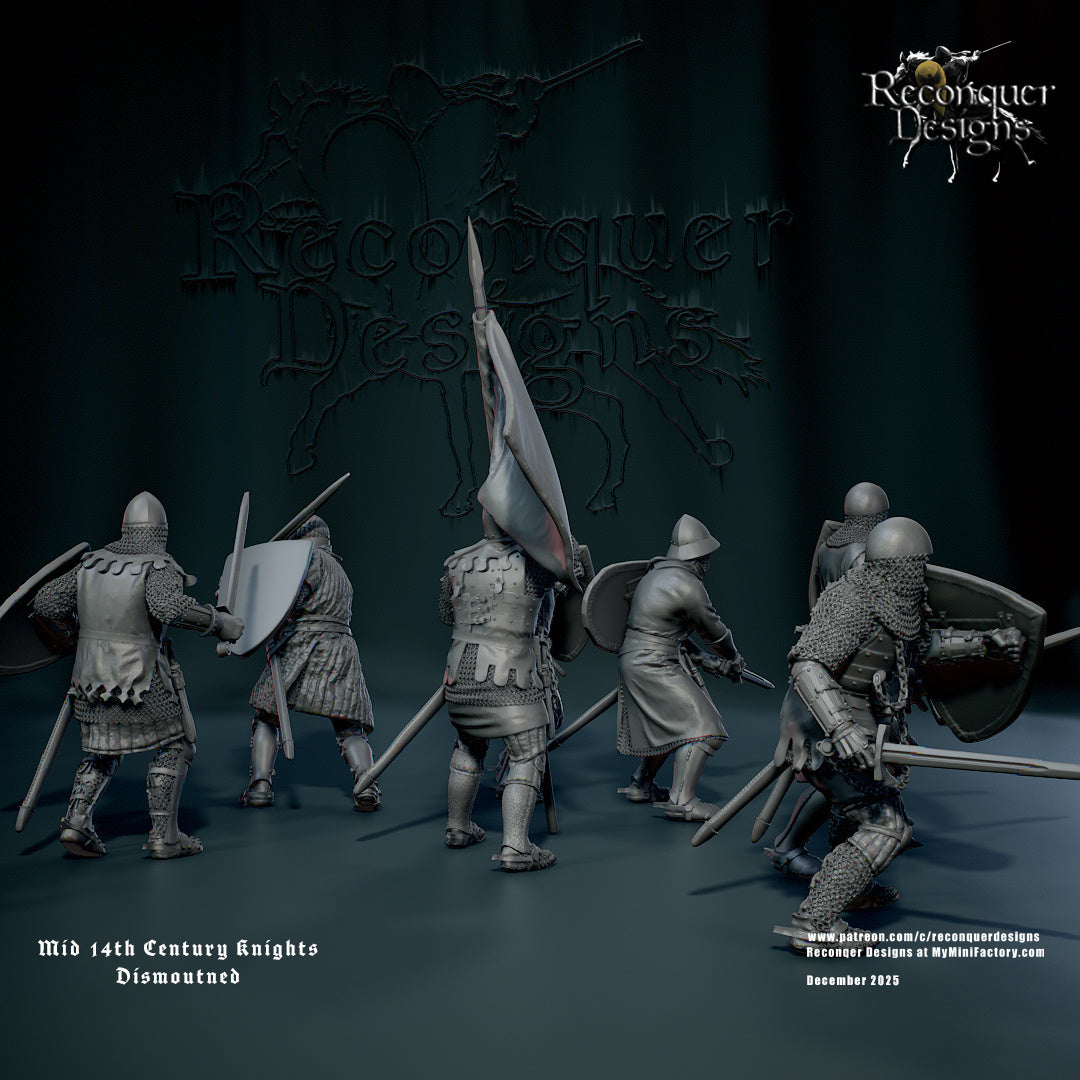 RD - Mid 14th Knights dismounted - BR - Historical - Reconquer Designs 25-12 Novità