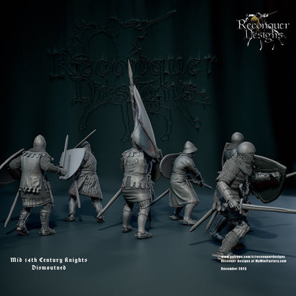 RD - Mid 14th Knights dismounted - BR - Historical - Reconquer Designs 25-12 Novità