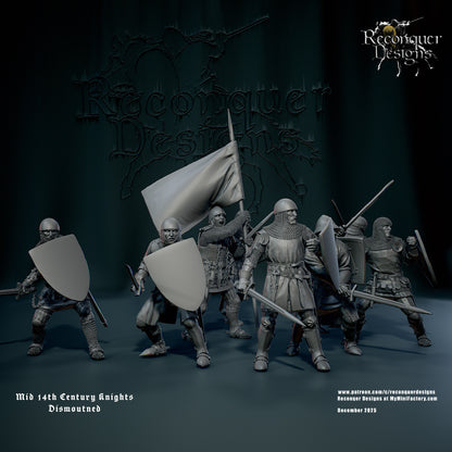RD - Mid 14th Knights dismounted - BR - Historical - Reconquer Designs 25-12 Novità
