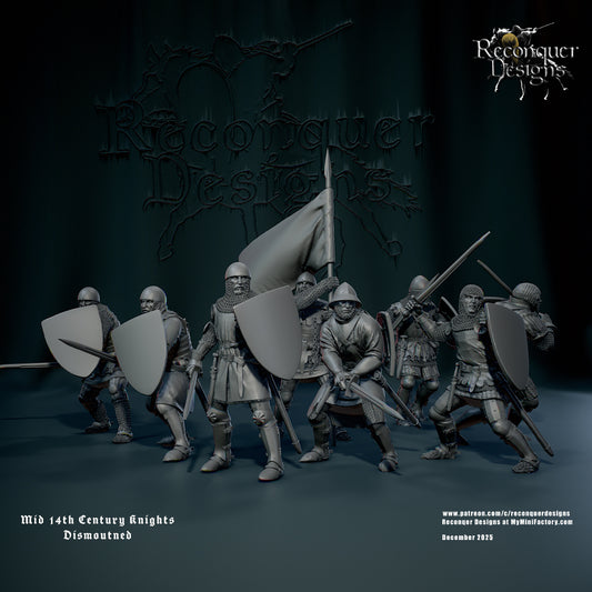 RD - Mid 14th Knights dismounted - BR - Historical - Reconquer Designs 25-12 Novità
