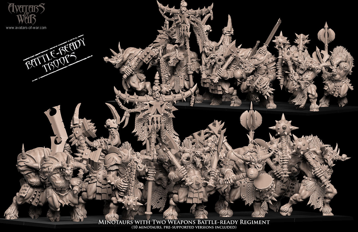 ORC - Orques de Fer avec un régiment d'armes puissantes - BR - ORCS - Fantasy – Avatars de Guerre