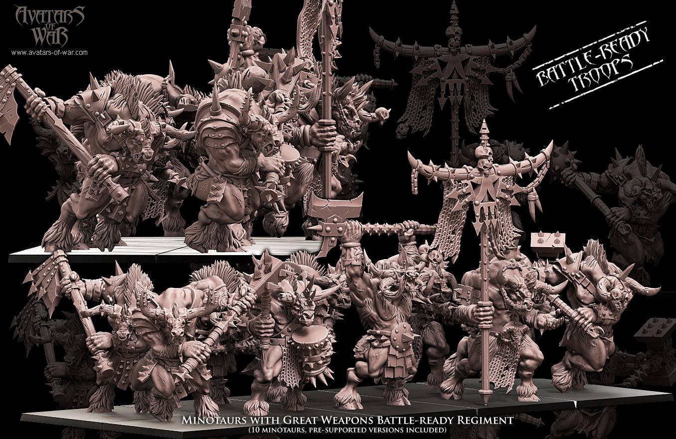 ORC - Orques de Fer avec un régiment d'armes puissantes - BR - ORCS - Fantasy – Avatars de Guerre