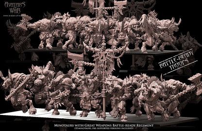 ORC - Orques de Fer avec un régiment d'armes puissantes - BR - ORCS - Fantasy – Avatars de Guerre