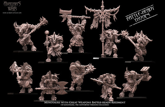 ORC - Orques de Fer avec un régiment d'armes puissantes - BR - ORCS - Fantasy – Avatars de Guerre