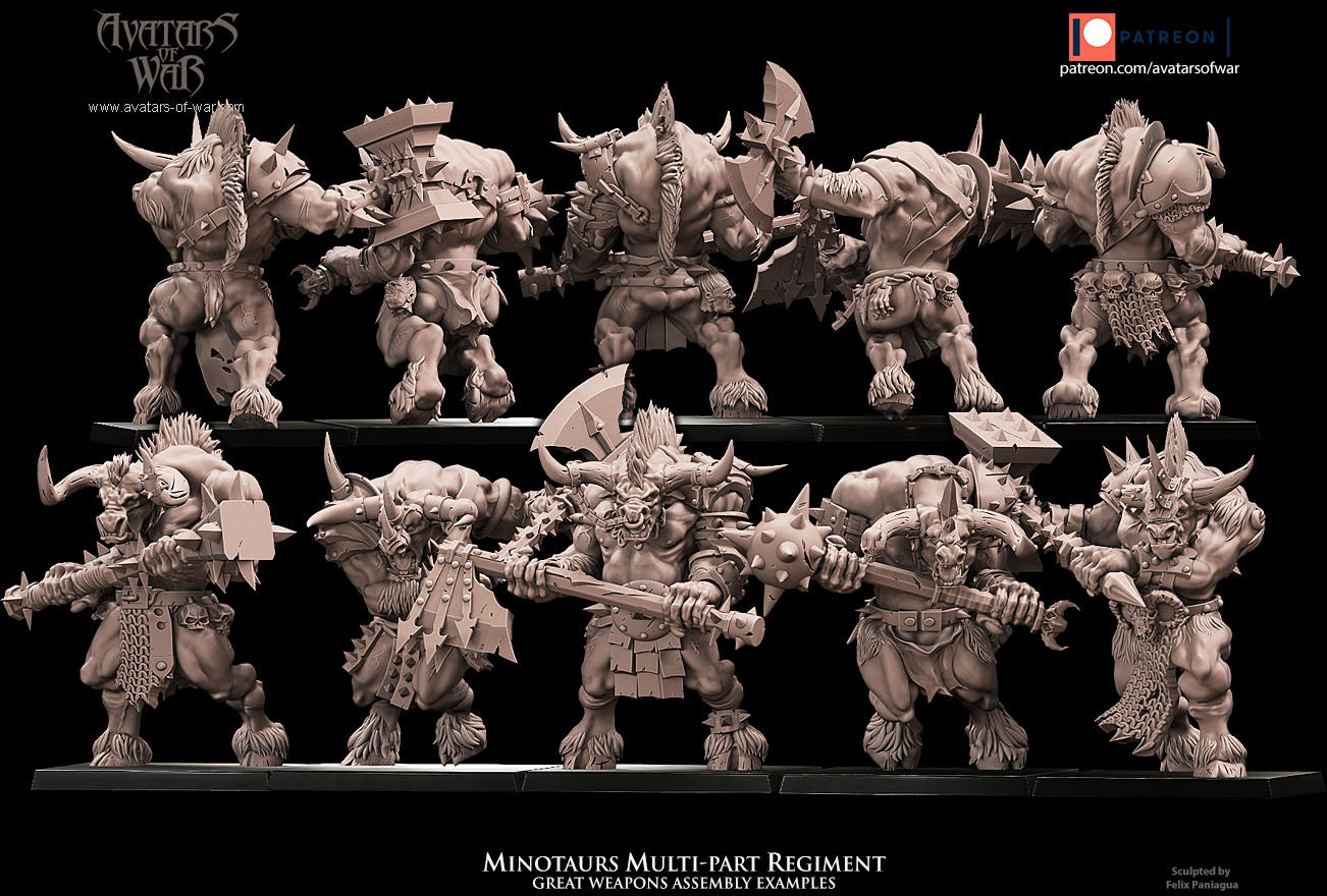 ORC - Orques de Fer avec un régiment d'armes puissantes - BR - ORCS - Fantasy – Avatars de Guerre