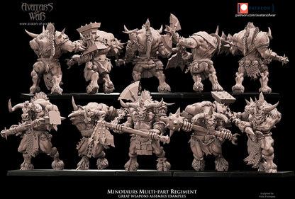 ORC - Orques de Fer avec un régiment d'armes puissantes - BR - ORCS - Fantasy – Avatars de Guerre