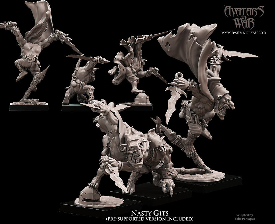 ORC - Orques de Fer avec un régiment d'armes puissantes - BR - ORCS - Fantasy – Avatars de Guerre