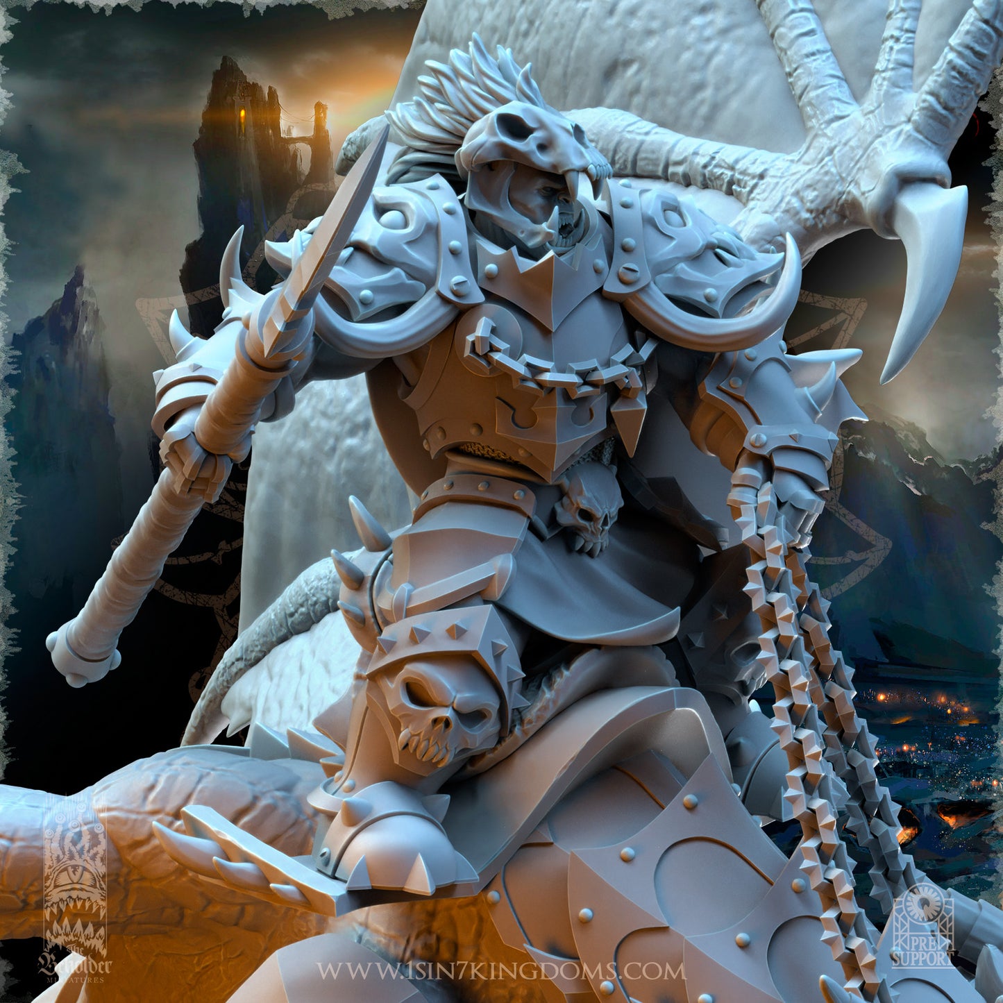 EE - Ohru Tree Shepherd - MULTI – ELFES À FEUILLES PERSISTANTES - Fantasy – The Beholder Miniatures 25-04