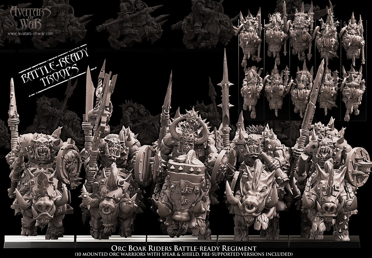 ORC - Orc Boar riders regiment - BR - ORCS - Fantasy – Avatars of War