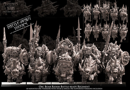 ORC - Orc Boar riders regiment - BR - ORCS - Fantasy – Avatars of War