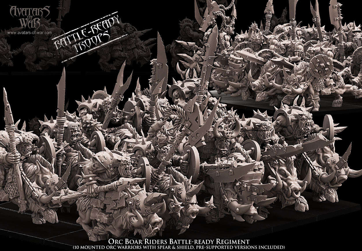 ORC - Orc Boar riders regiment - BR - ORCS - Fantasy – Avatars of War
