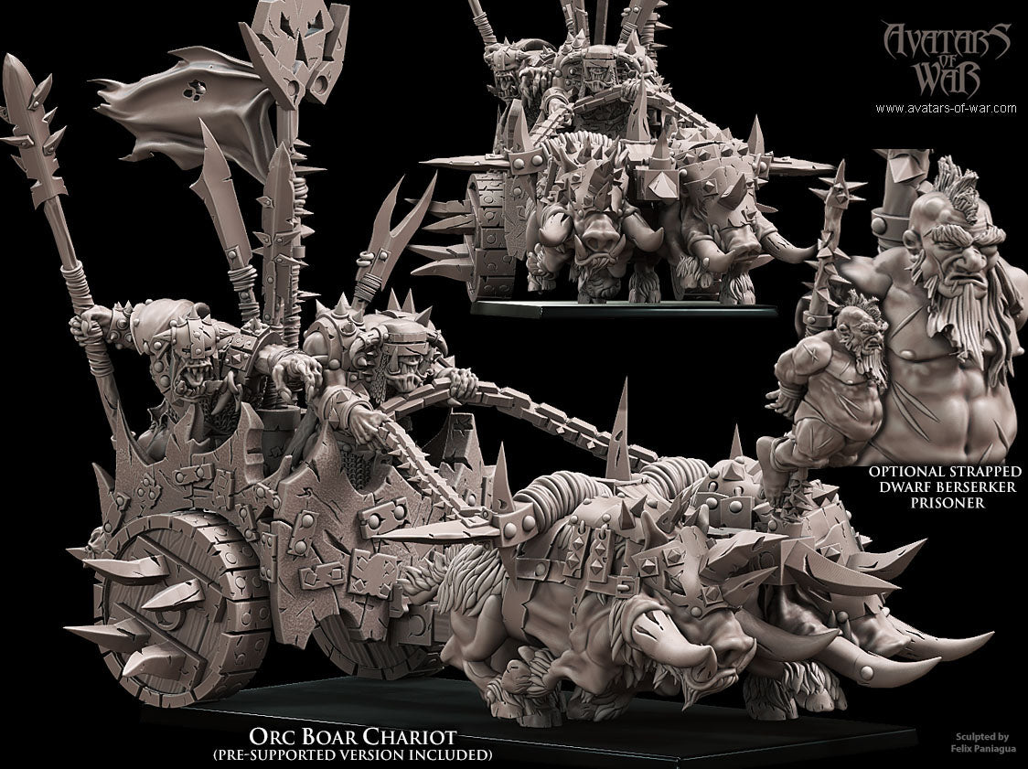 ORC - Boar Chariot - MULTI - ORCS - Fantasy – Avatars of War