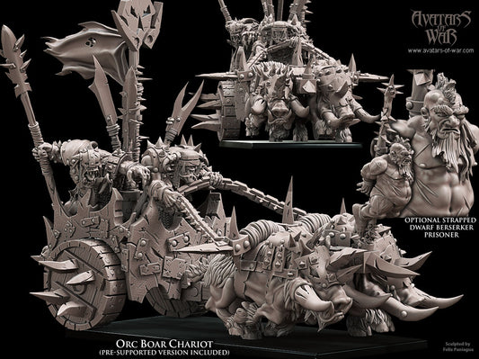 ORC - Boar Chariot - MULTI - ORCS - Fantasy – Avatars of War