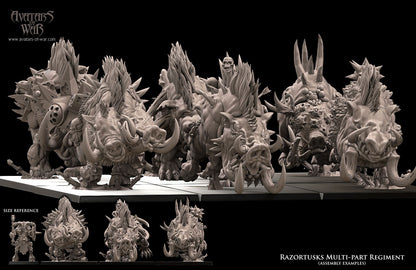 ORC - Orques de Fer avec un régiment d'armes puissantes - BR - ORCS - Fantasy – Avatars de Guerre