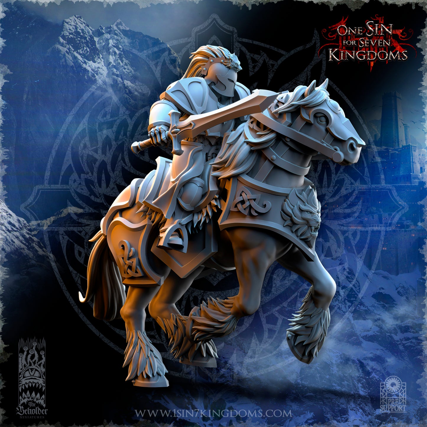 EE - Ohru Tree Shepherd - MULTI – ELFES À FEUILLES PERSISTANTES - Fantasy – The Beholder Miniatures 25-04