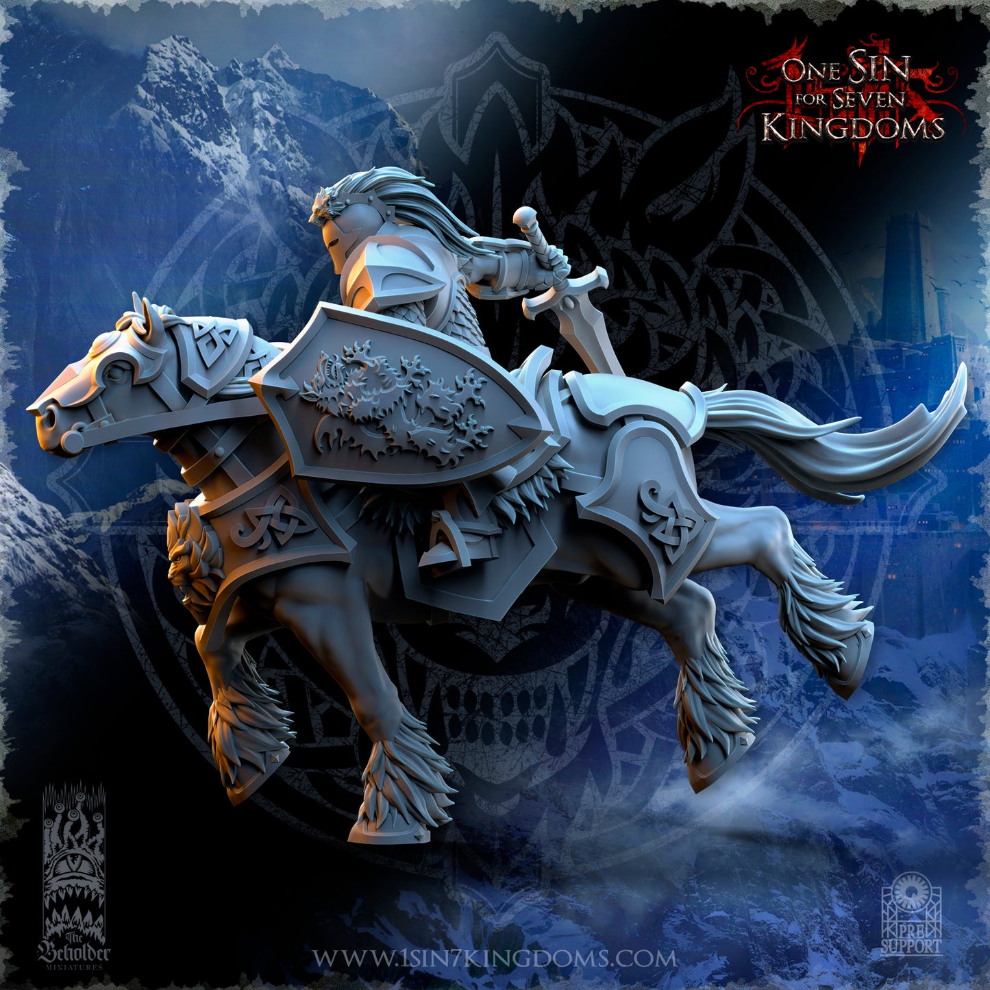 EE - Ohru Tree Shepherd - MULTI – ELFES À FEUILLES PERSISTANTES - Fantasy – The Beholder Miniatures 25-04