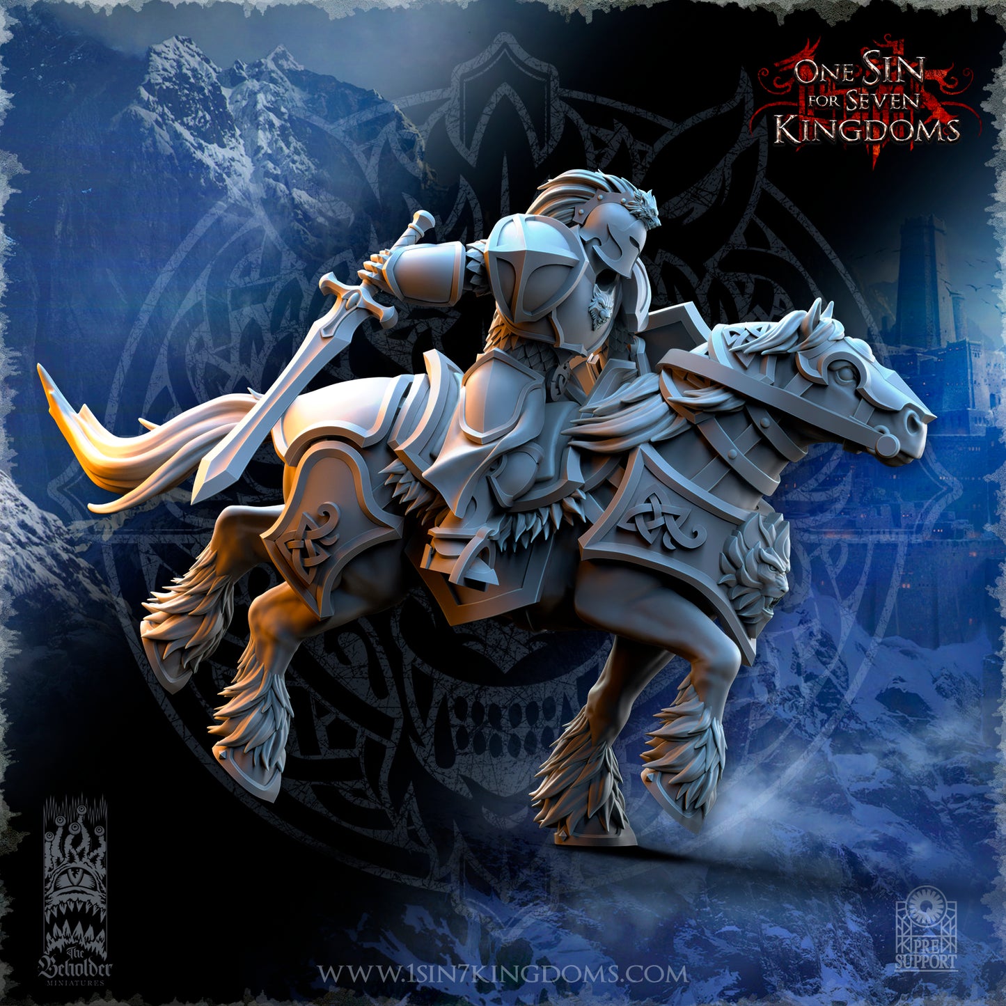 EE - Ohru Tree Shepherd - MULTI – ELFES À FEUILLES PERSISTANTES - Fantasy – The Beholder Miniatures 25-04