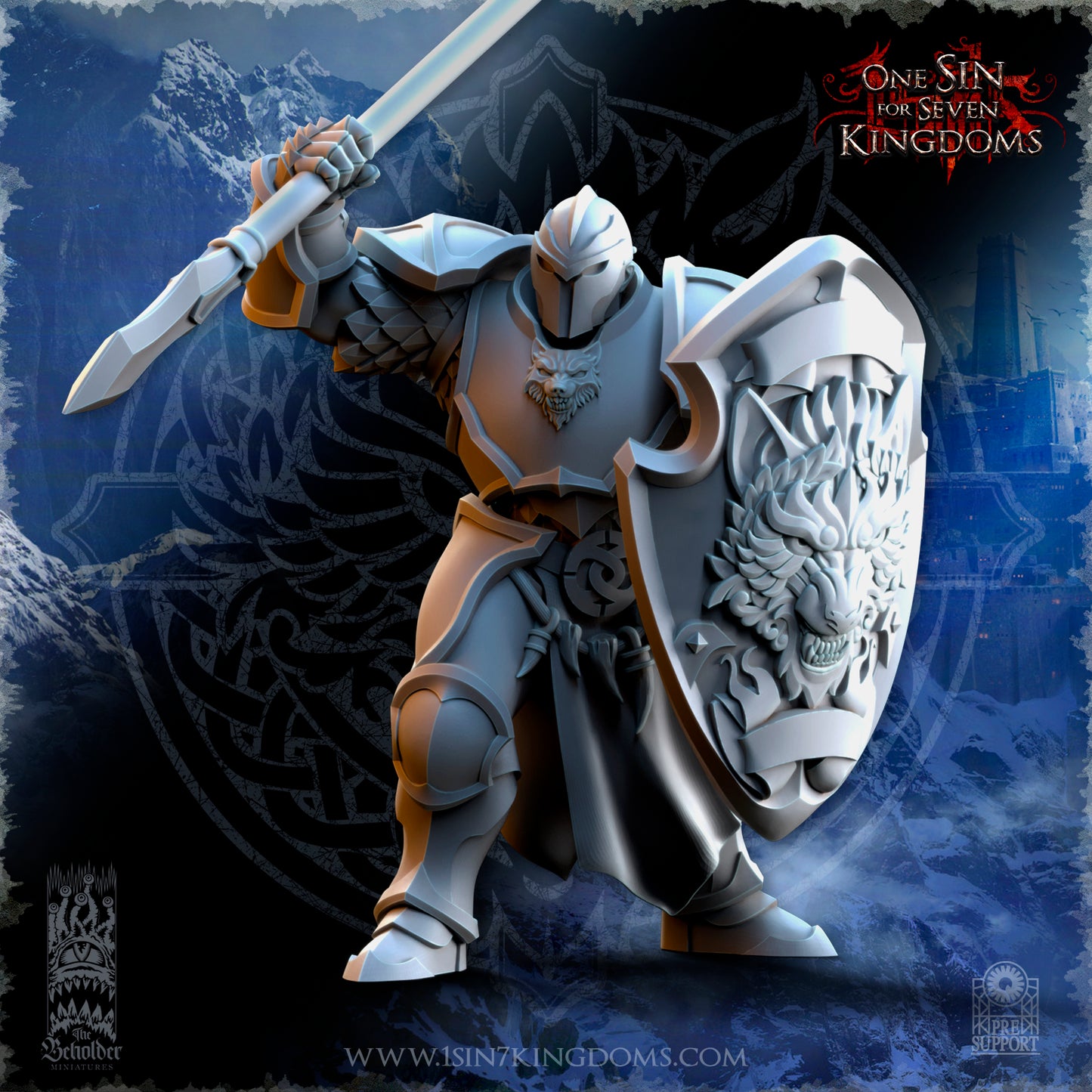 EE - Ohru Tree Shepherd - MULTI – ELFES À FEUILLES PERSISTANTES - Fantasy – The Beholder Miniatures 25-04