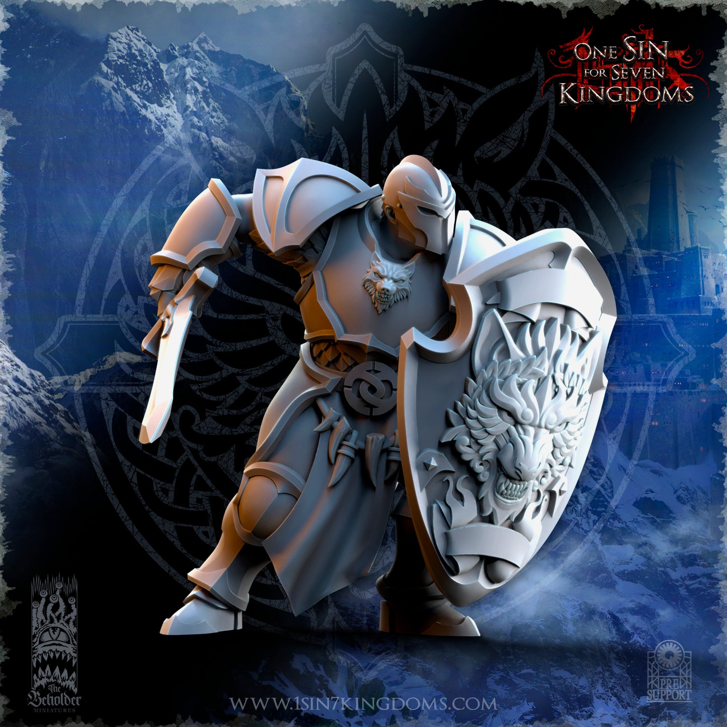 EE - Ohru Tree Shepherd - MULTI – ELFES À FEUILLES PERSISTANTES - Fantasy – The Beholder Miniatures 25-04