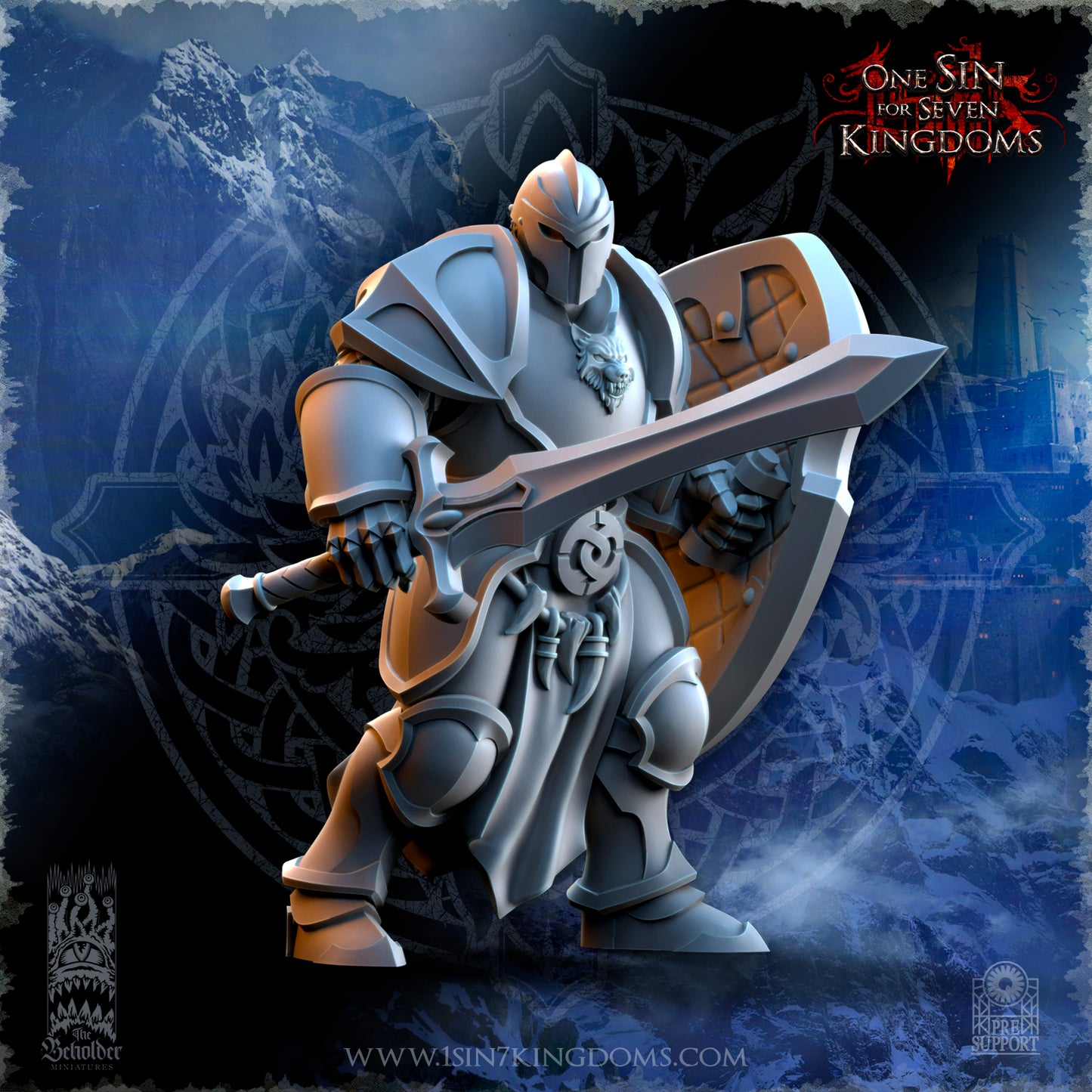 EE - Ohru Tree Shepherd - MULTI – ELFES À FEUILLES PERSISTANTES - Fantasy – The Beholder Miniatures 25-04
