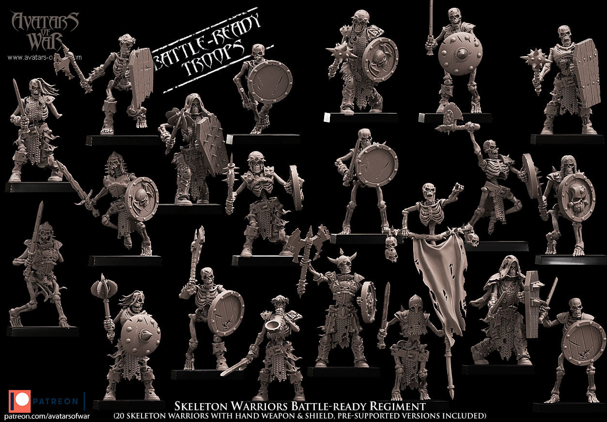 ORC - Orques de Fer avec un régiment d'armes puissantes - BR - ORCS - Fantasy – Avatars de Guerre