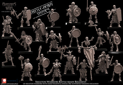 ORC - Orques de Fer avec un régiment d'armes puissantes - BR - ORCS - Fantasy – Avatars de Guerre