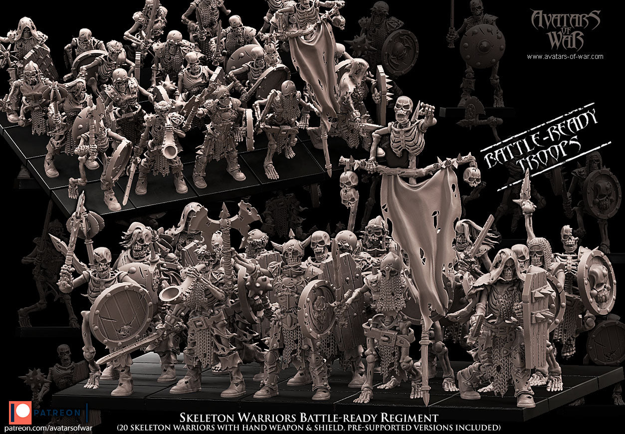 ORC - Orques de Fer avec un régiment d'armes puissantes - BR - ORCS - Fantasy – Avatars de Guerre