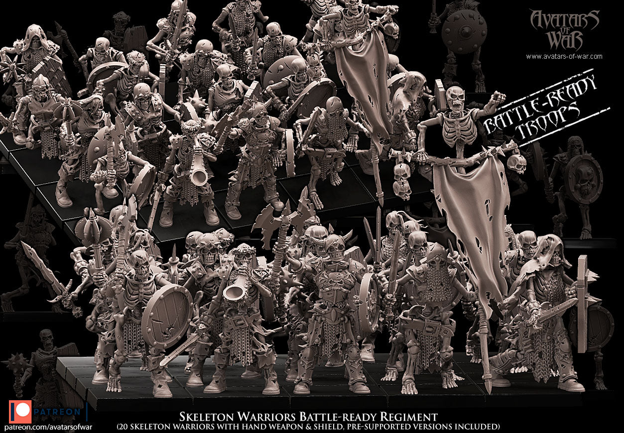 ORC - Orques de Fer avec un régiment d'armes puissantes - BR - ORCS - Fantasy – Avatars de Guerre
