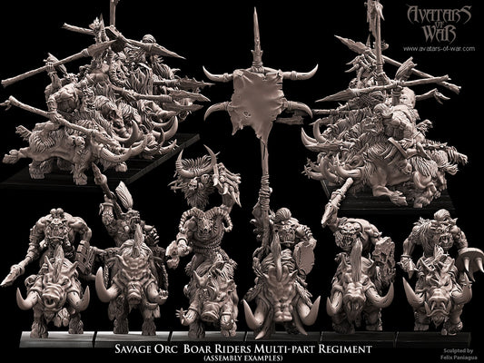 ORC - Orques de Fer avec régiment d'armes et de boucliers - BR - ORCS - Fantasy – Avatars de Guerre