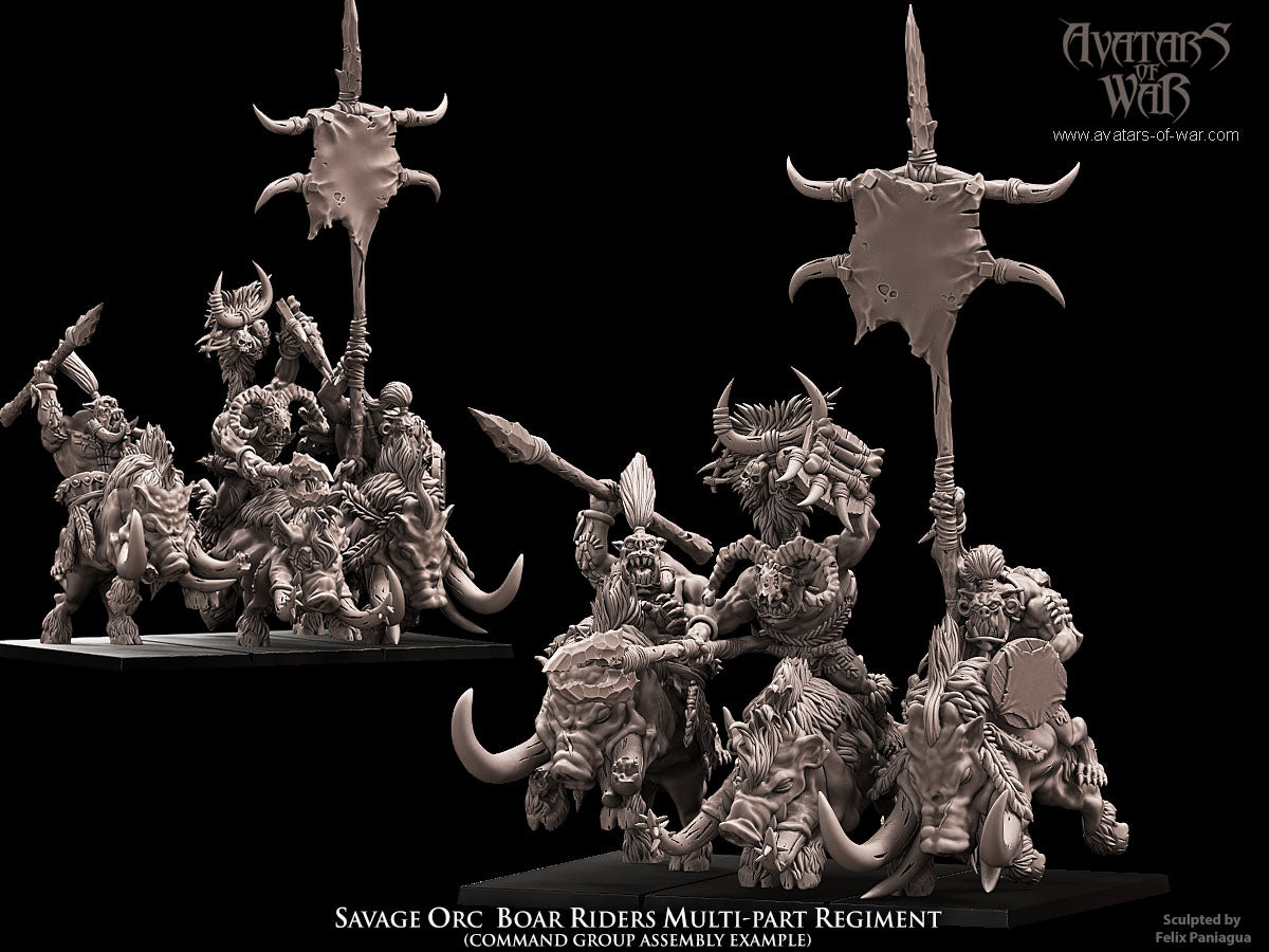 ORC - Orques de Fer avec régiment d'armes et de boucliers - BR - ORCS - Fantasy – Avatars de Guerre
